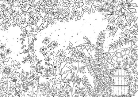 Раскраски природа сложные