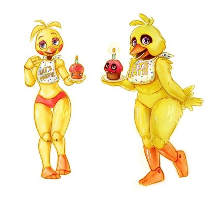 Чика ФНАФ 1 арты
