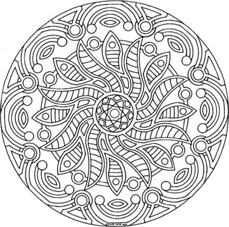 Раскраска Мандала