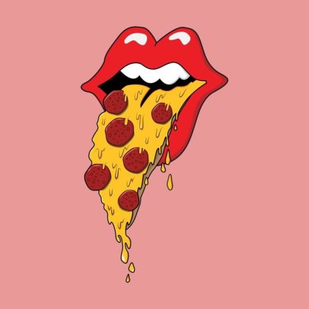 Зарисовок попарт пицца