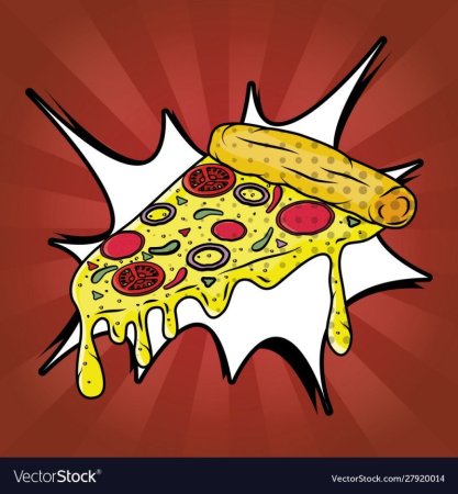 Фаст фуд в стиле поп арт