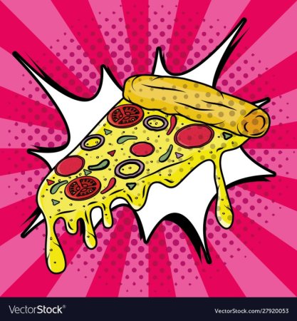 Еда в стиле поп арт