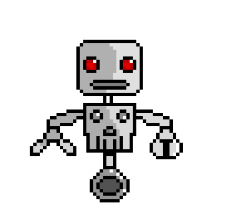 Пиксель арты роботов