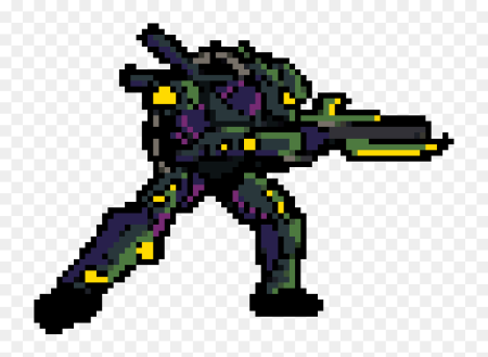 Пиксельный робот спрайт