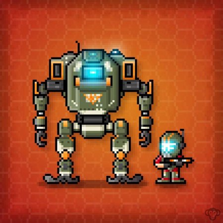 Робот из пикселей