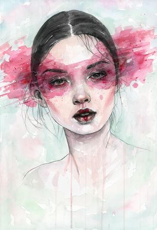 Акварельный портрет Anna Kovaltchouk