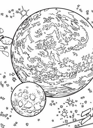 Раскраска космос и планеты