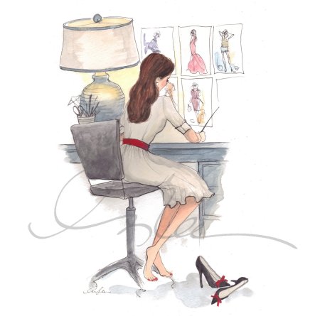 Модельер иллюстрация