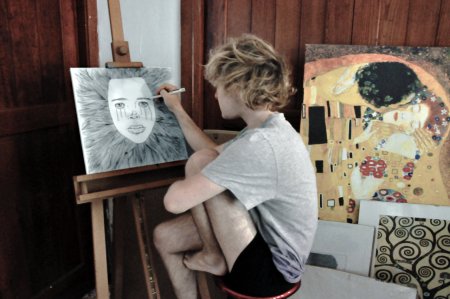 Подросток художник
