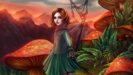 Милые грибочки арт