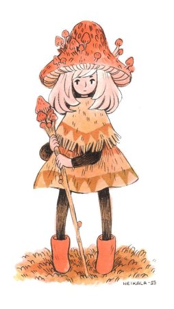 Девочка гриб