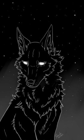 Волк арт