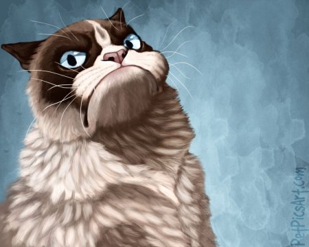 Злой мультяшный кот
