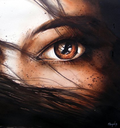 Женские глаза арт