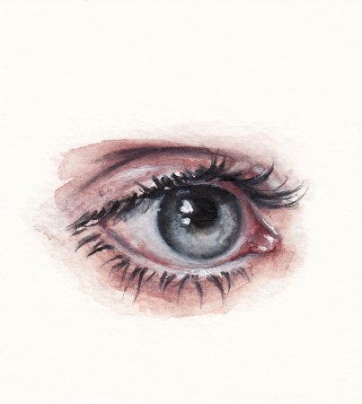 Глаз акварелью