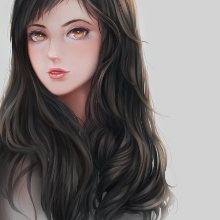 Черноволосая девушка