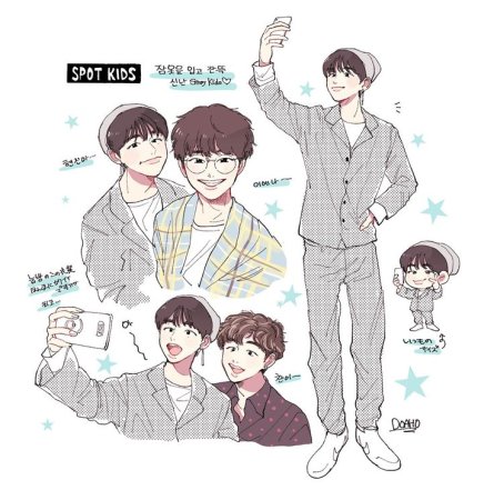 Минхо арт Stray Kids