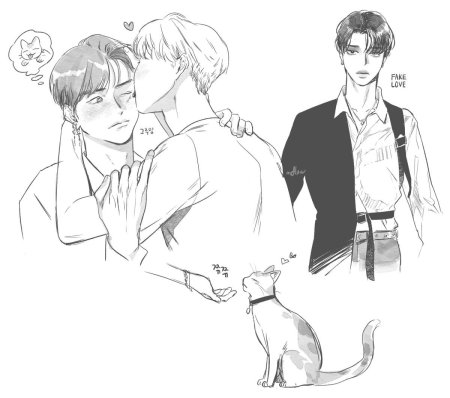 Stray Kids рисунки всей группы