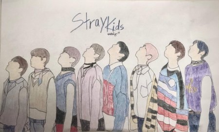 Stray Kids рисунок легкий