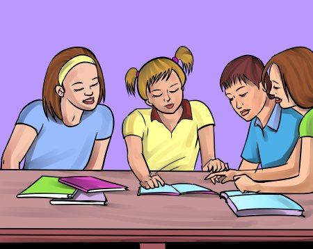 Учащиеся рисунок