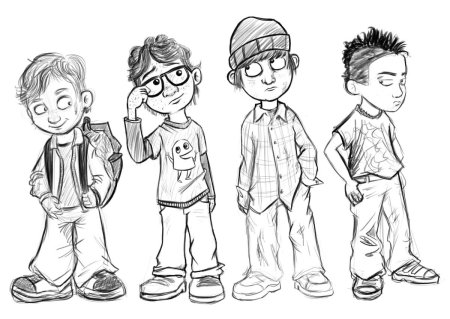 Подросток рисунок