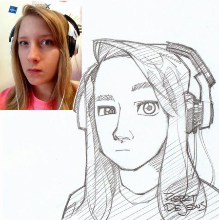 Портрет в стиле аниме