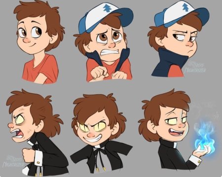 Стиль рисовки Гравити Фолз