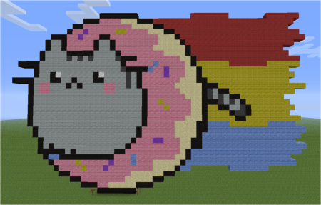 Нян Кэт в МАЙНКРАФТЕ