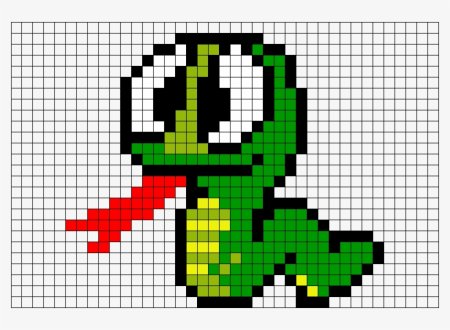 Змея по клеточкам в тетради