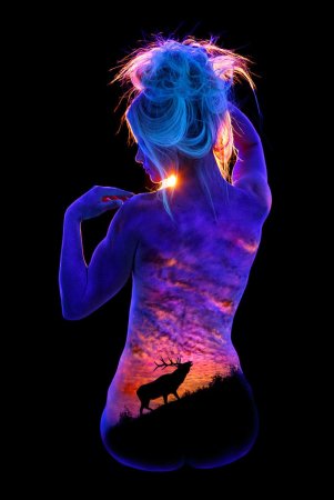 Боди-арт художника John Poppleton