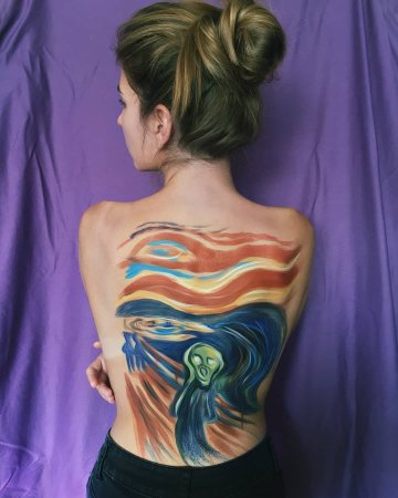 Бодиарт на женском лице