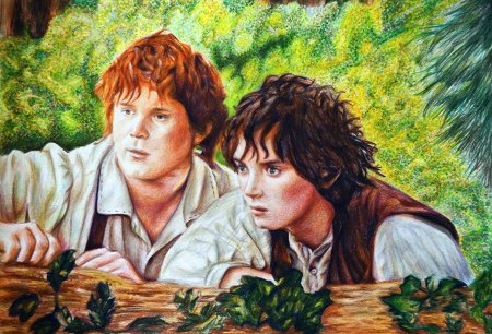 Картины Властелин колец Фродо и Сэм