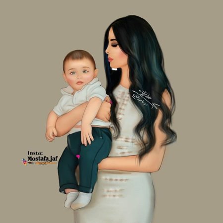 Мать и ребенок арт