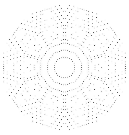 Мандала по точкам