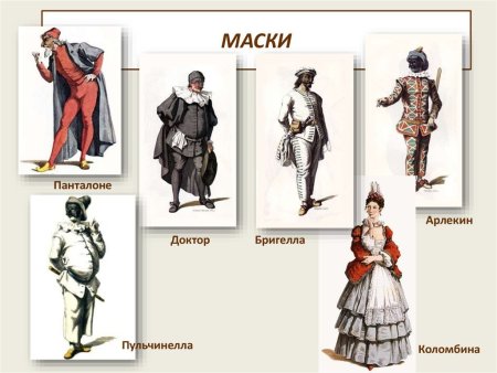 Комедия дель арте персонажи