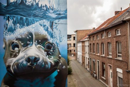 Уличное искусство на домах