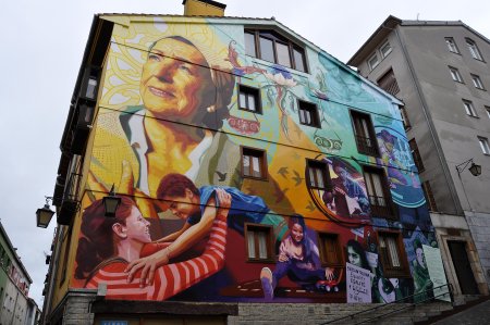 Уличное искусство рисования на стенах