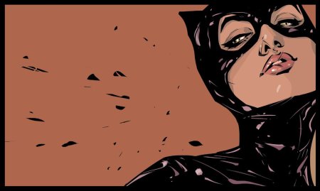 Поп арт женщина кошка