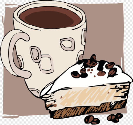 Рисунок кофе для срисовки