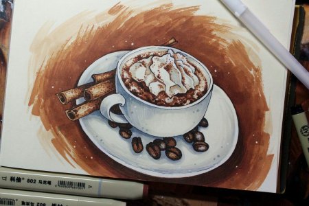 Скетчинг кофе