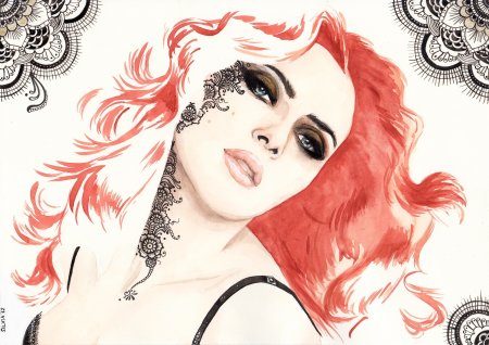 Красивые женские рисунки