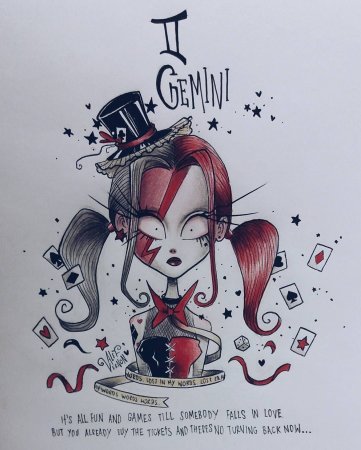 Tim Burton Art знаки зодиака