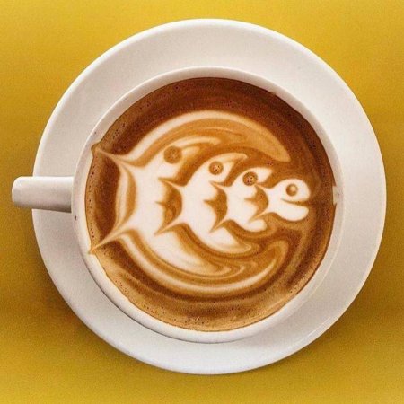 Латте арт Latte Art японская роза