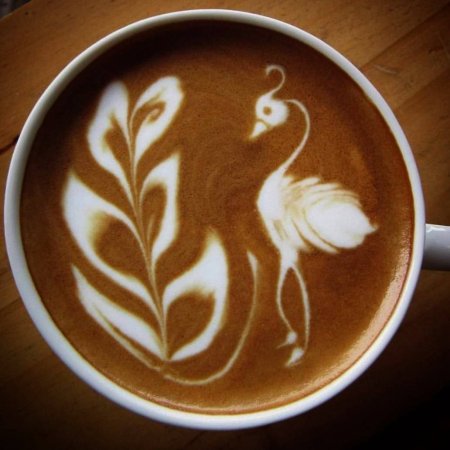 Дэвид Шомер латте арт