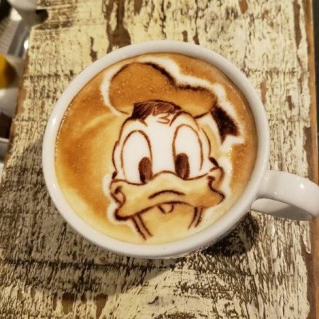 Рисунки на кофе фото