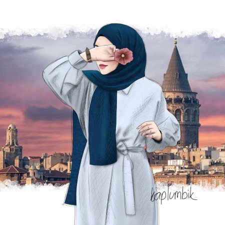 Стикеры в хиджабе