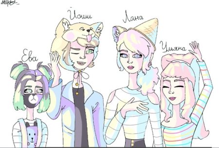 Кошка Лана и Йоши и ева и Ульяна