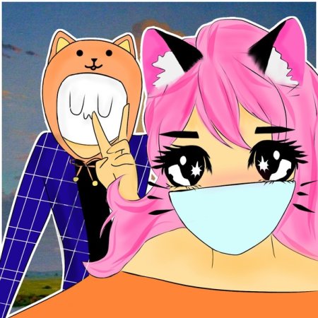 Кошка Лана и Йоши