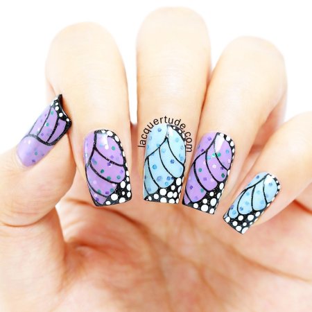 Маникюр Крылья бабочки