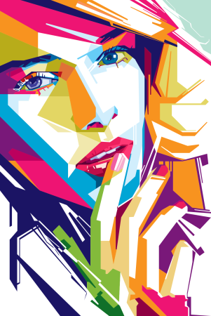Pop Art Геометрика портрет